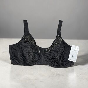 New Chantelle black lace bra 40 F (DDD)